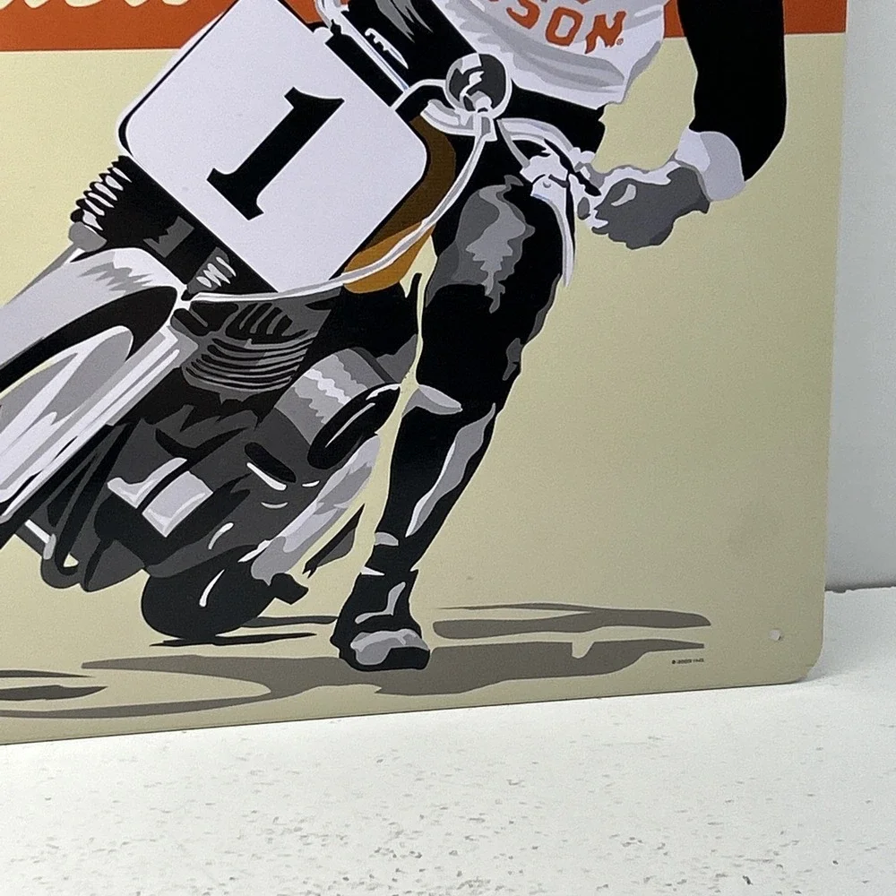 Vintage‎ Harley Davidson 1957 Competition Models #1 Motorcycle Metal Tin Sign